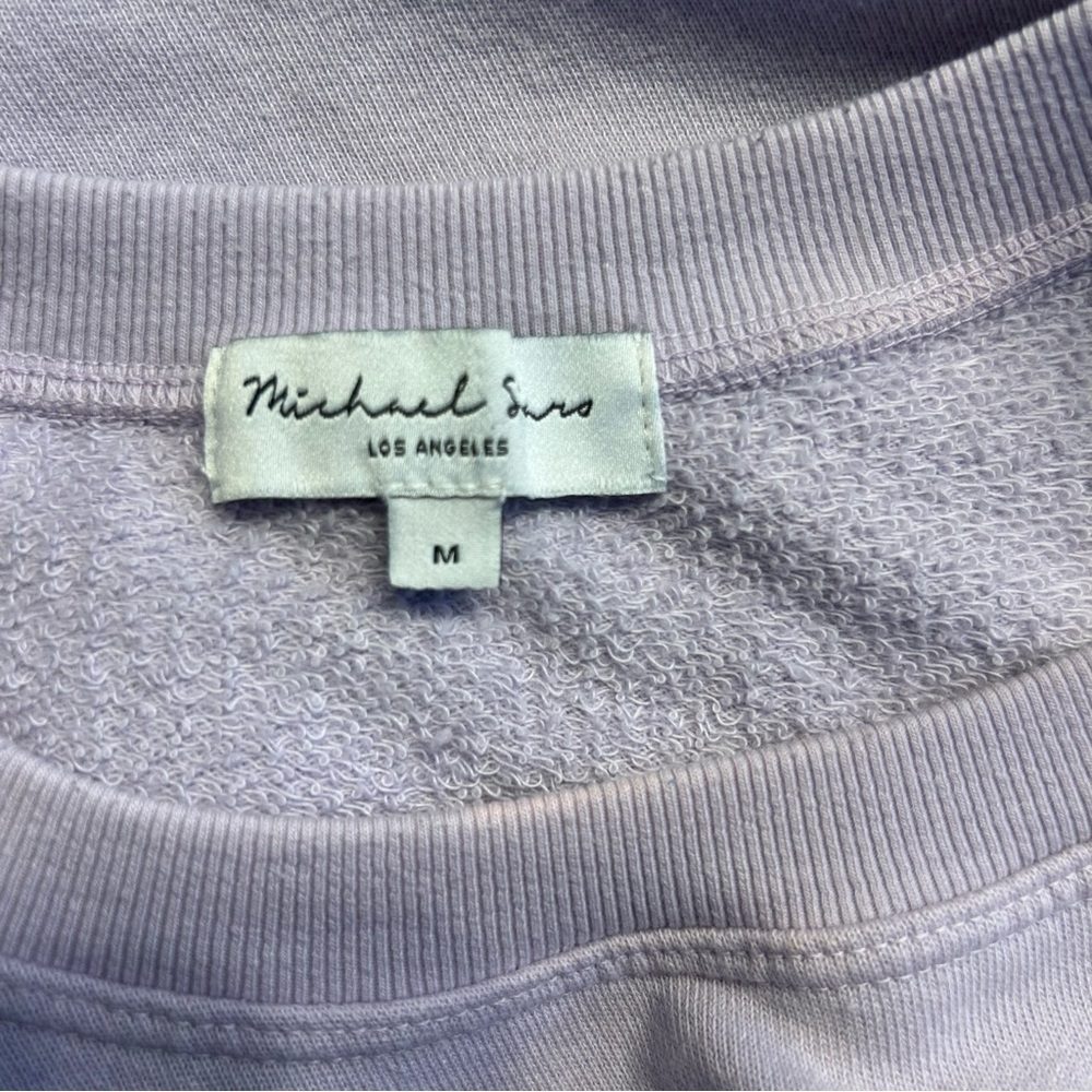 Michael Stars Ariana Flutter Sleeve Top in Pale Lilac Purple, Size Medium - Picture 7 of 9